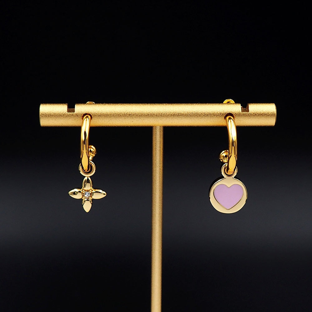 18K Louis Vuitton Iconic Heart Earrings