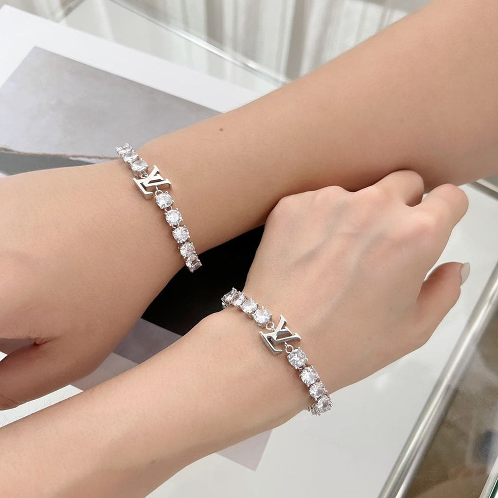 18K Louis Vuitton Crystals Bracelet