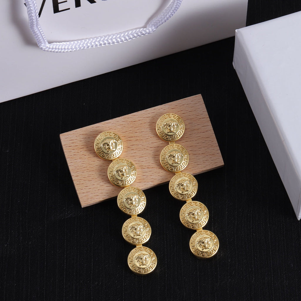 18K Long Earrings