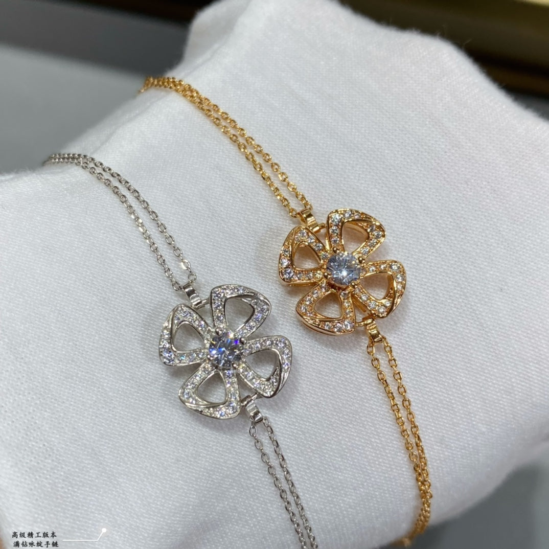 18K Fiorever Central Diamond Bracelet