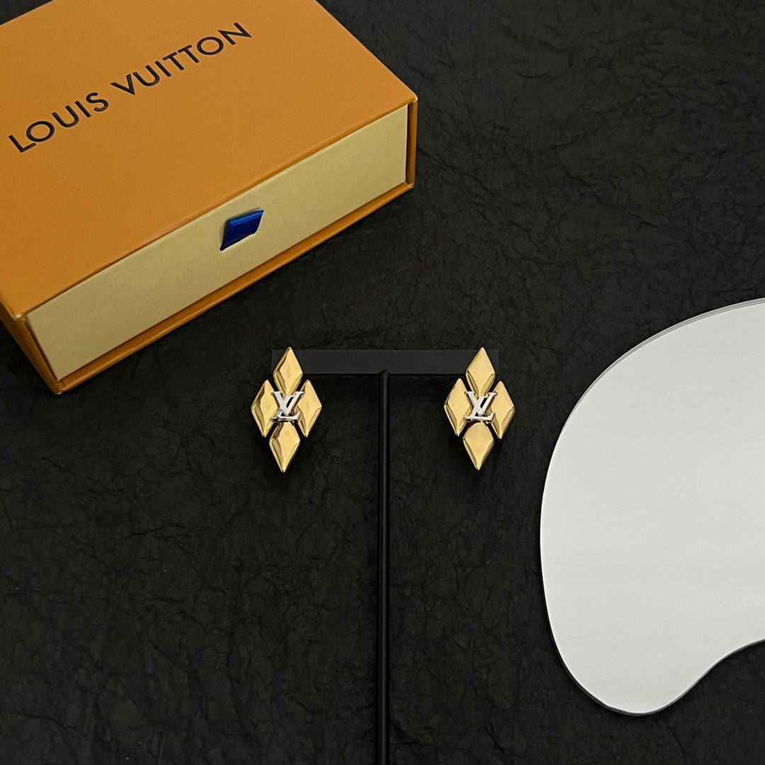 18k Louis Vuitton GO-14 Earrings