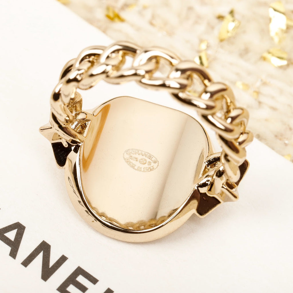 18K  Chanel Chain Ring